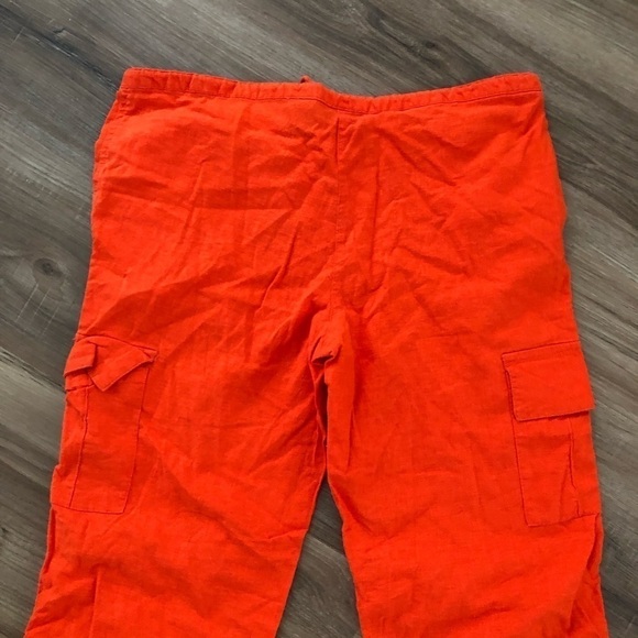Rue21 Lenin blend orange cropped cargo pants size small - Picture 5 of 6
